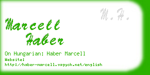 marcell haber business card